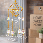 personalized crystal engraved wind chimes keepsake for porch decor