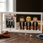 brick figures photo frame personalized groomsmen gift default title main image