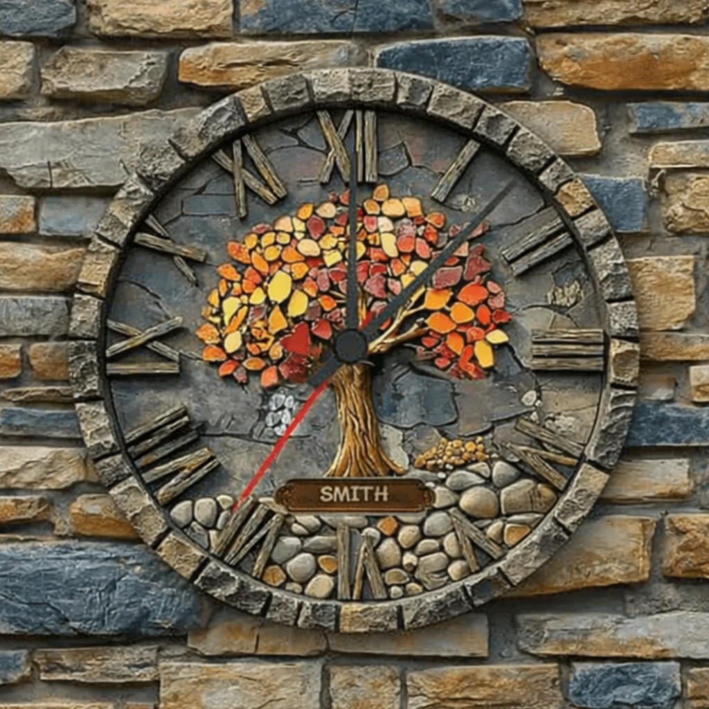 custom photo personalized home timepiece as a christmas gift