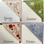 Personalized Bookmark with Initial Custom Embroidered Bookmark Gift for Book Lovers