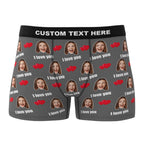 personalized face photo boxer shorts custom design gift for boyfriend