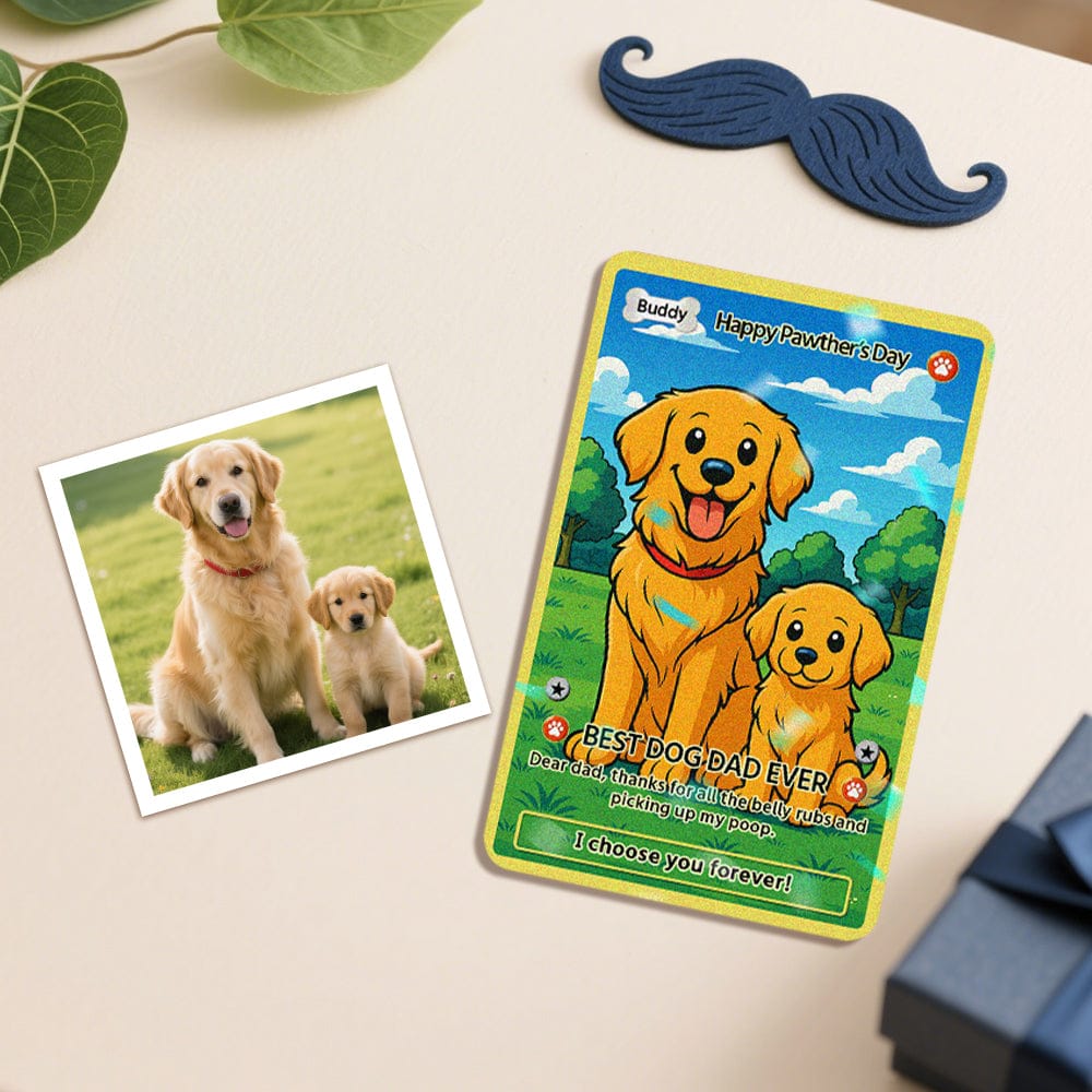 Custom Photo & Text Poke Card Game Card Gift for Pet Lover