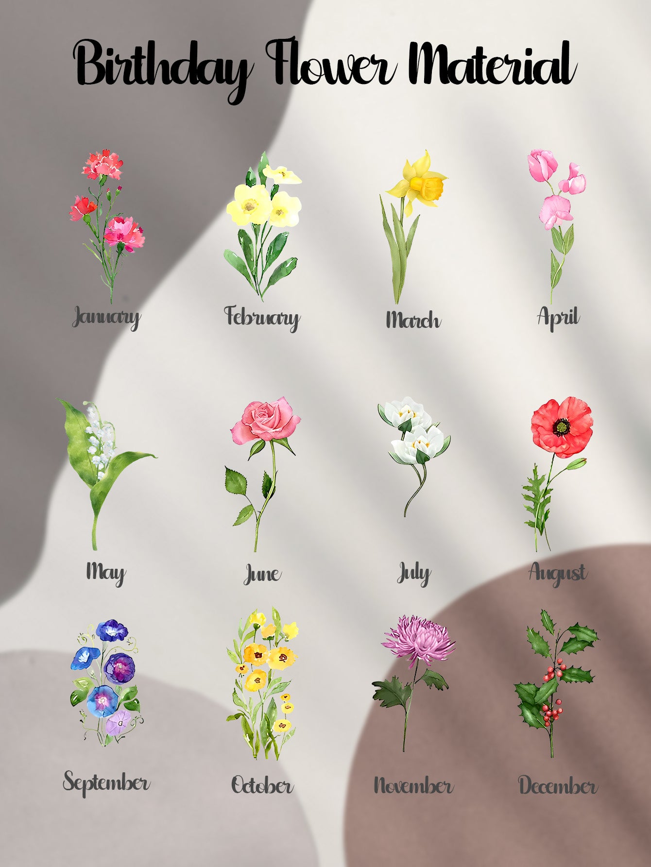 Personalized Birth Flower Round Flasks with Name 5oz Glitter Flask Birthday Bridesmaid Party Gift for Girls