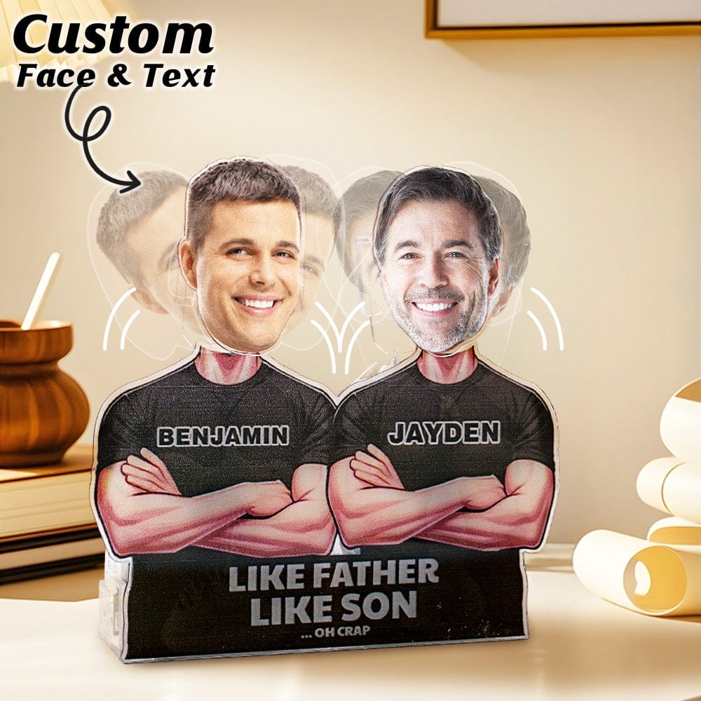 Smile Every Time It Shakes Mother's Day Gifts for Mom - Personalized Face Shaking Head Acrylic Standee for Desk Decor & Funny Surprises