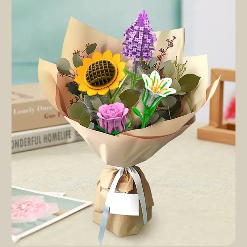 DIY Wooden Flower Puzzle 3D Puzzle Mother's Day Gifts for Mum