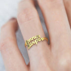 gifts for wife Heartfelt Surprise - Unique Memento - Double Names Ring - 925 Sterling Silver - gifts for wife - Anniversary v