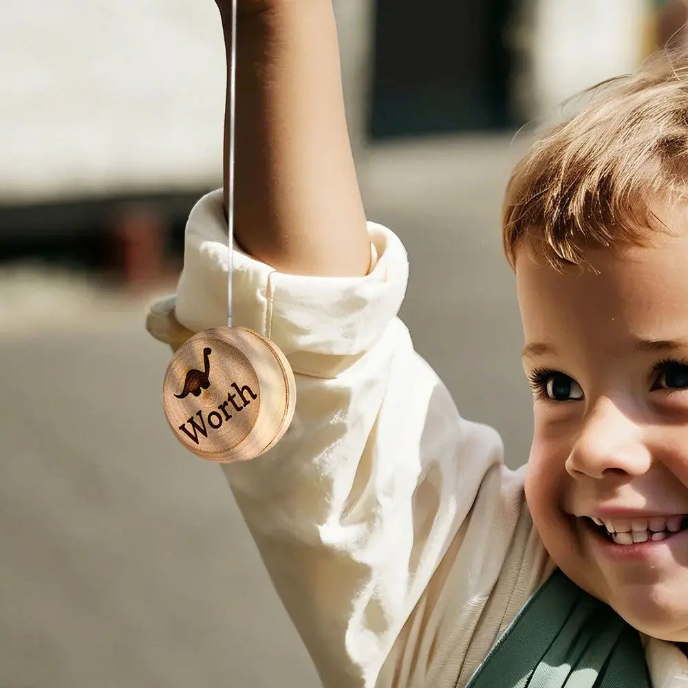 Personalized Wooden Yoyo with Engraved Name Yoyo Educational Toy Birthday Gift for Kid