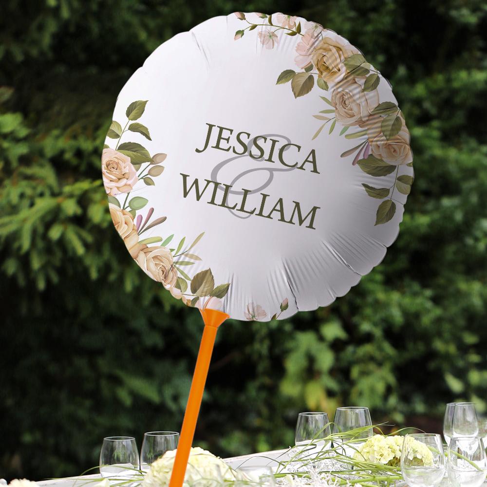 personalized name balloons wedding marriage anniversary decorations supplies description display