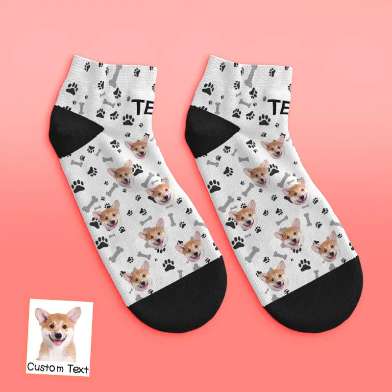 White Ankle Socks for Pet Lover Gifting Low Cut Comfort Fit