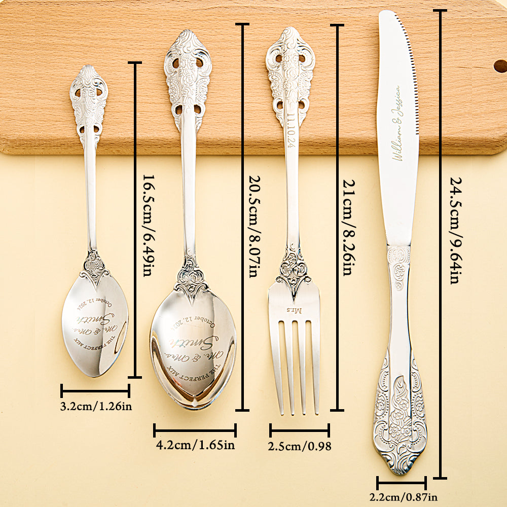 Personalized Wedding Tableware Mr & Mrs Wedding Forks Wedding Gifts