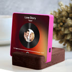 Black Walnut Wooden Phone Stand with Single Slot