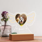 Night Light Personalized Photo and Name Comfort Sympathy Gift for Loss of Dog Warm LED Glow
