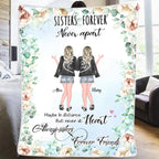 flannel blanket personalized design gift for sister
