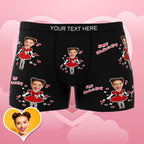 personalized face photo mens underwear custom design gift for boyfriend