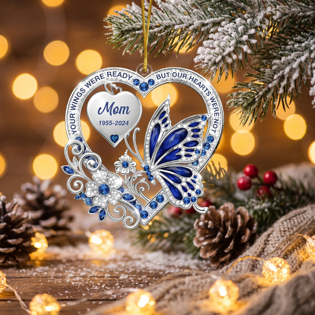 ornament personalized photo with name acrylic keepsake christmas remembrance acrylic ornament