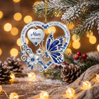 ornament personalized photo with name acrylic keepsake christmas remembrance acrylic ornament