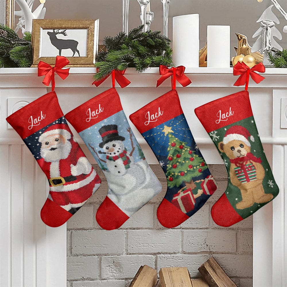 Personalized Christmas Stockings Custom Name Christmas Stocking