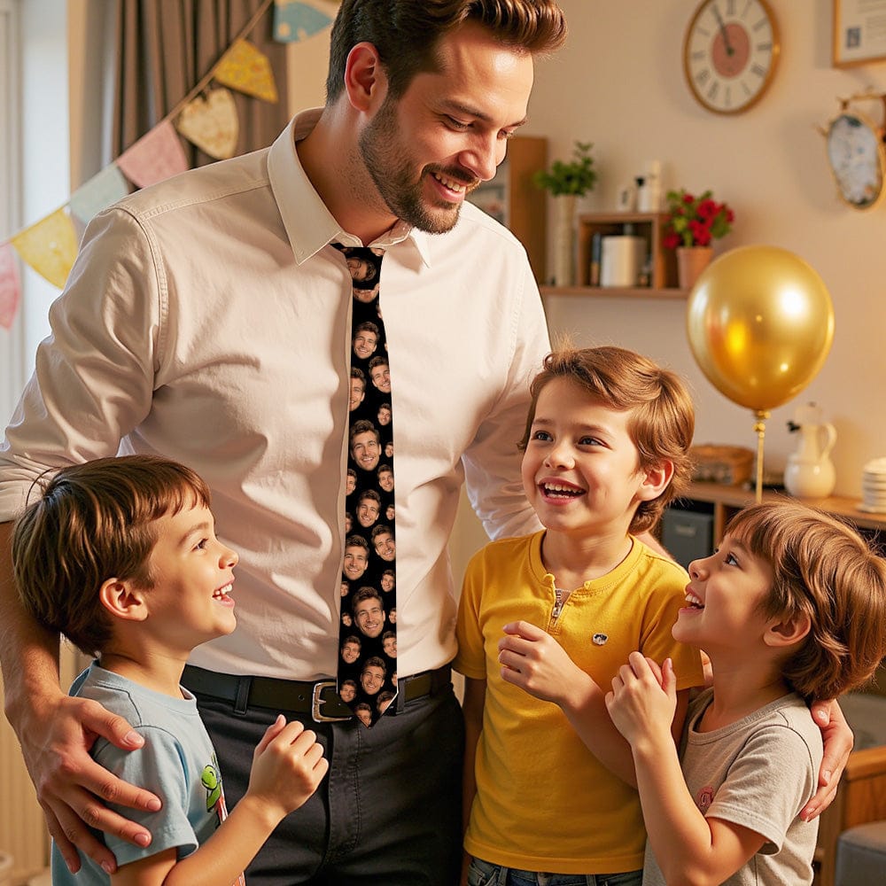 carry their smile everywhere necktie dress up memory keepsake fathers day gift for grandparents