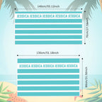 custom name beach towel gift for daughter lifestyle view