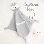 Personalized Soothe Towel Bibs Soft Sleeping Doll Towel with Embroidered Name Gift for Baby