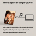 Custom Music Photo Frame That Plays Music Without Cell Phone Wooden Music Record Player Wedding Anniversary Gifts