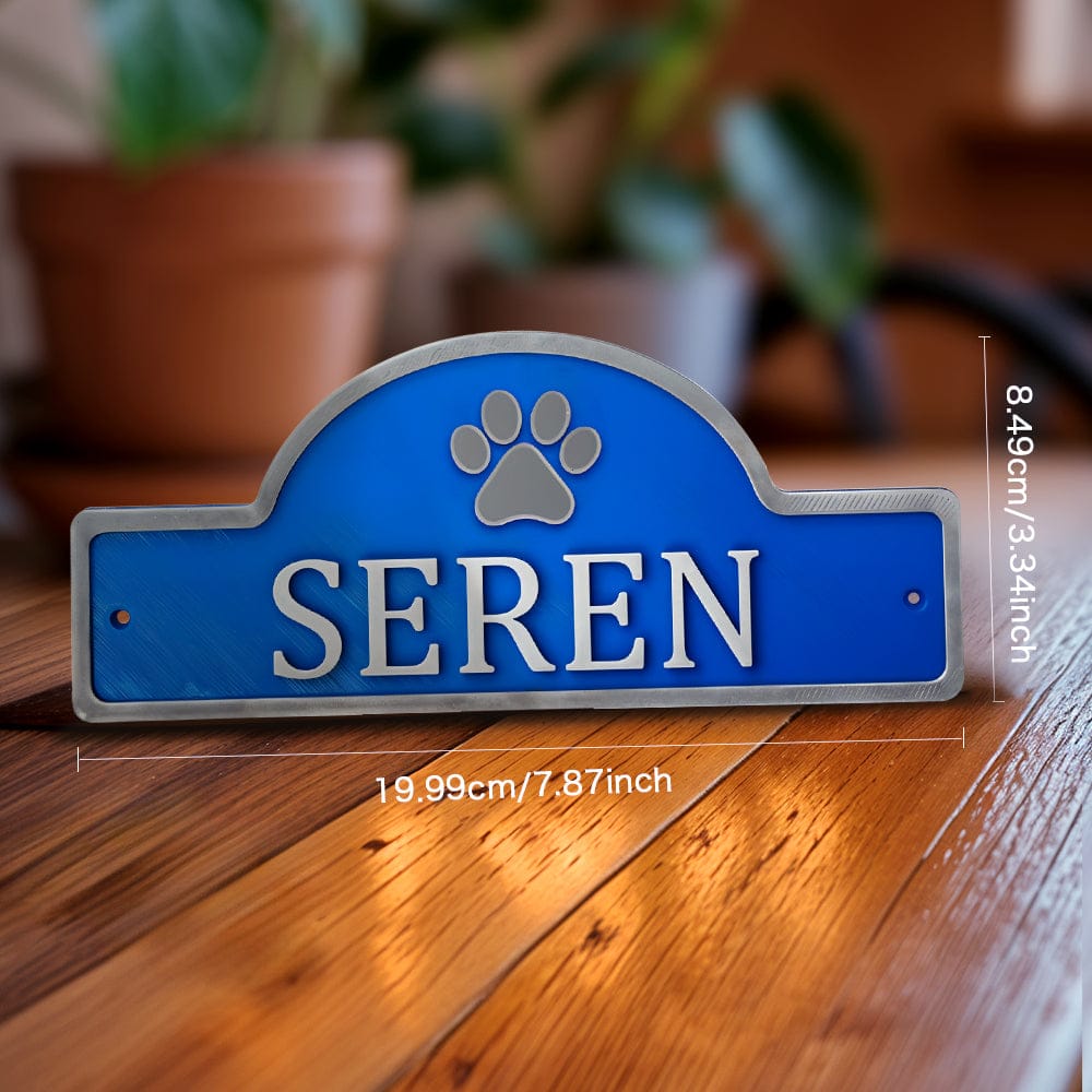cat memorial door sign personalized name home entry keepsake