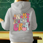 Personalized In My Teacher Era Hooded Sweatshirt Teacher Custom Name Hooded Sweatshirt Back to School Gifts