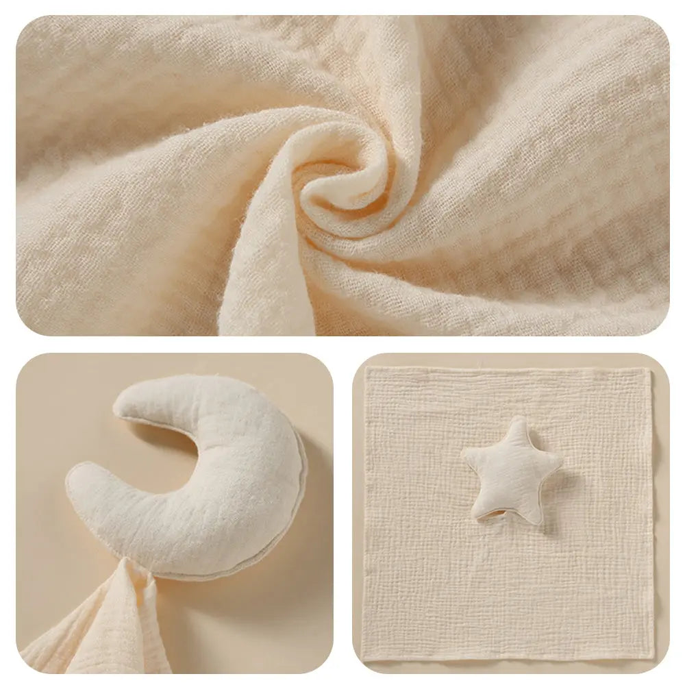 Personalized Soothe Towel Bibs Star Soft Sleeping Towel with Embroidered Name Gift for Baby