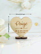 quality wooden wedding placenames place cards wedding table decorations front view