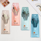 Custom Engraved Birth Flower Makeup Brush Set Wedding Gift