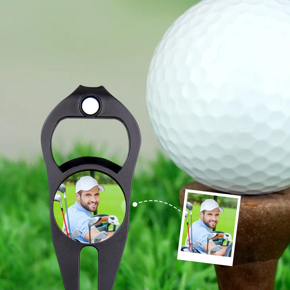 Custom Photo Golf Ball Marker Golf Fork Ball Marker for Golf Practice