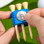 Personalized 3D Printed Magnetic Golf Ball Marker Hat Clip Golf Tees Holder Gift for Golf Lovers