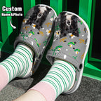 Personalized Pet Portrait Clogs Slipper with Name Funny Clog Birthday Gift for Pet Lover