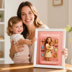 Fully Body Custom Cartoon Style Figure Portraits Personalized Toy Box Art Custom Photo Frame Decorations Flat Printed Image