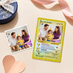 Custom Photo & Text Game Card – Poke Card Gift for Family
