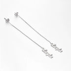 Promise You Personalized Name Earrings Lovers Earrings Wedding Gift