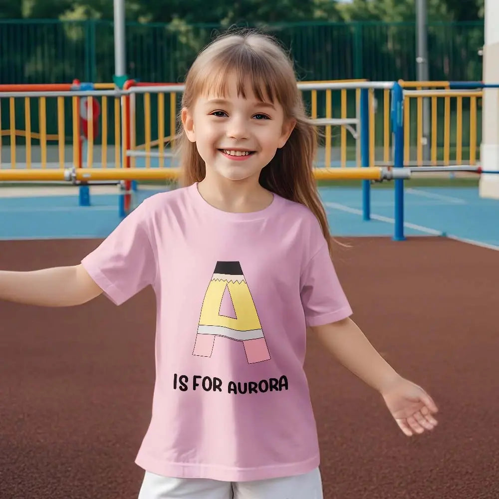 shirt personalized back to school gift for daughter front view