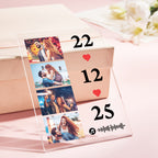 Scannable Music Photo Plaque Custom Keychain Personalized Night Light Gift For Her