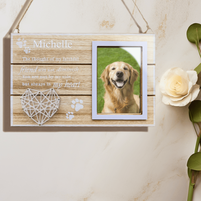 Photo Frame Never Forgotten Home Remembrance Gift for Loss of Dog
