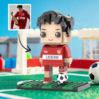 Full Body Customized 1 Person Brick Figures Soccer Theme Gift Birthday Gift Valentines Gift for Soccer Player