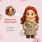 mini figure gift for daughter personalized showcase