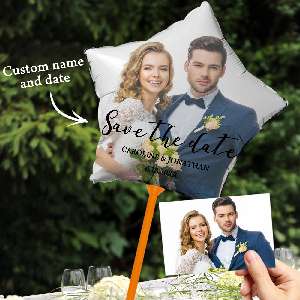 Custom Wedding Balloons Save the Date Engagement Decorations for Outdoor or Indoor