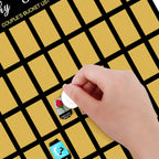 Personalised Scratch off Bucket list Custom Scratch off Poster Wedding Gift for Couple