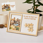 Custom Mother's Day Puzzle Engraving Photo Frame