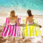 beach towel custom name gift for daughter front view