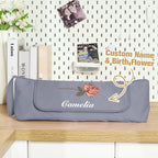 Personalized Birth Flower Heating Rod Storage Bag Waterproof Hairdressing Tool Kit Travel Accessories Gift for Her
