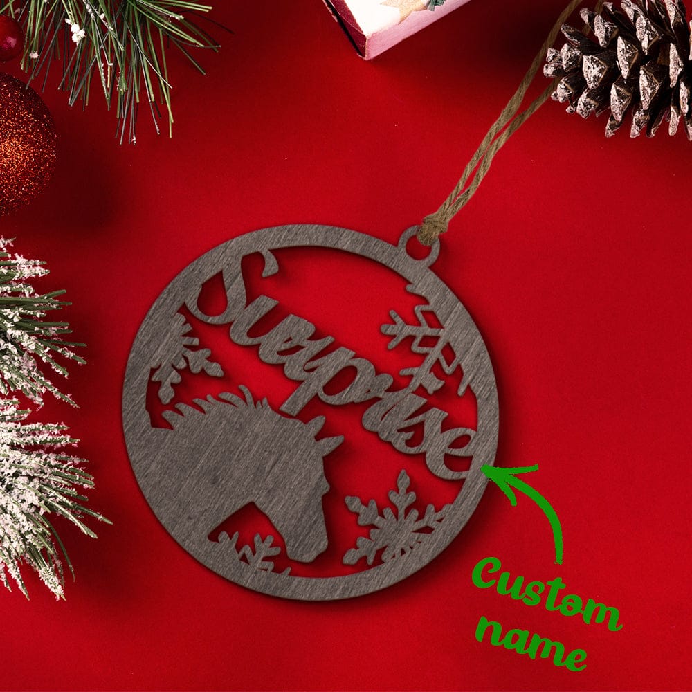 Customized Christmas Tree Ornament Hanging Decoration with Horse