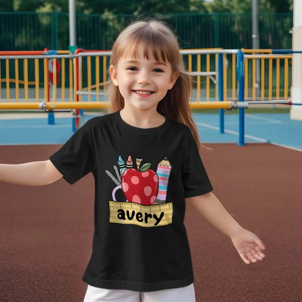 personalized shirt back to school gift for daughter detail view