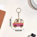 Personalized Drive Safe Keychain Custom Car Style Keychain Gifts for Dad