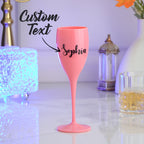 handcrafted champagne toasting flutes birthday bachelorette bridal favors her keepsake